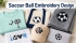 Soccer Ball Embroidery Design Picks