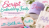 Script embroidery fonts for names, monograms and personalized projects