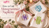 Monogrammed napkins styled with Nola, Vienna and Cassidy embroidery fonts