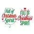 Full of Christmas Spirit SVG Cuttable Designs
