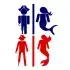 Pirate vs Mermaid SVG Cuttable Design