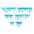 Frozen Water Dripping Borders SVG Cuttable Design