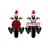 Motorcycle Santa Frame Cuttable Design