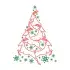 Antelope Christmas Tree Cuttable Design