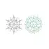 Snowflake Line Art SVG Cuttable Designs