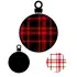 Plaid Pattern Christmas Ornament SVG Cuttable Designs