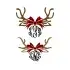 Plaid Reindeer Frame Cuttable Designs
