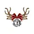 Plaid Reindeer Frame Cuttable Designs