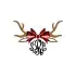 Plaid Reindeer Frame Cuttable Designs