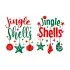 Christmas Jingle Shells SVG Cuttable Designs