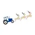 Christmas Tractor Reindeers Sleigh Cuttable Designs