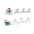Santa Reindeers Sleigh SVG Cuttable Design