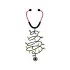 Christmas Tree Stethoscope Nurse Bulb String SVG Cuttable Design