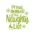 Proud Member of the Naughty List SVG Cuttable Design