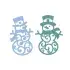 Swirling Pattern Snowman SVG Cuttable Designs
