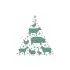 Farm Animals Christmas Tree SVG