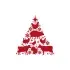 Farm Animals Christmas Tree SVG