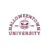Halloweentown University SVG with arched maroon varsity lettering around a carved jack-o-lantern