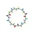 Circle Christmas Light String SVG Cuttable Design
