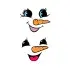 Snowman Girl Face SVG Cuttable Design