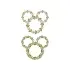 Mouse Head Christmas Wreath SVG Cuttable Design