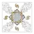 Abstract Wavy Pattern Quilt Block Embroidery Design