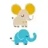 Adorable Elephant SVG Cuttable Design