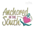 Anchored in the South Beach Machine Embroidery Design