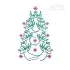 Angel Christmas Tree Embroidery Design