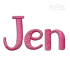 Aspen Handwriting Machine Embroidery Font Lettering
