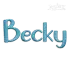 Aspen Handwriting Machine Embroidery Font Letters by Apex