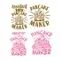 Assistant to Pancake Maker Kid and Mom / Dad Pack SVG Cuttable Design
