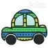 Automobile Car Applique Embroidery Design