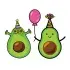 Avocado Birthday Party SVG Cuttable Design
