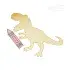 T-rex Dinosaur or Dino With Crayon Embroidery Designs