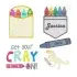 Crayon Back to School Supply Machine Embroidery Design by Apex All