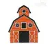 Barn House Embroidery Design