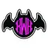 Bat Circle Monogram Frames Cuttable Designs