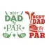 Best Dad by Par SVG Cuttable Design