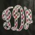 Bold Curlz Circle Monogram Applique Embroidery Font