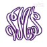 Bold Curlz Circle Monogram Applique Embroidery Font Apex Designs