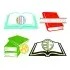 Book Monogram and Split Frames SVG Cutable Design