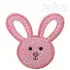 Bunny Head Applique Embroidery Design