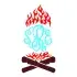 Camping Camp Fire Cuttable Frames