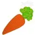Carrot Applique Embroidery Design