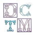 Irish Celtic Knots Machine Embroidery Font Letters - Apex
