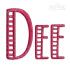 Zadie Machine Embroidery Font by Apex Designs