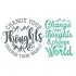 Change Your Thoughts and Change Your World SVG Cuttable Design