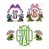 Frog holding Umbrella Machine Embroidery Frames Designs Apex All