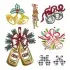 Christmas Jingle Bells Machine Embroidery Designs Digitized by Apex All